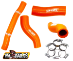 Fm-Parts Kit Furtune Radiator Silicon KTM/Husqvarna 2020-2023 Orange