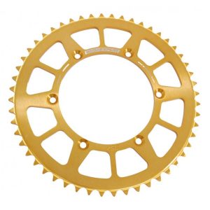 Pinion spate Kawasaki KX-F 250/450 '06-'20 Suzuki RM-Z 250 '04-'06 (52 dinti) JTR460.52 aluminiu GOLD Enduro Expert 46052RGEE