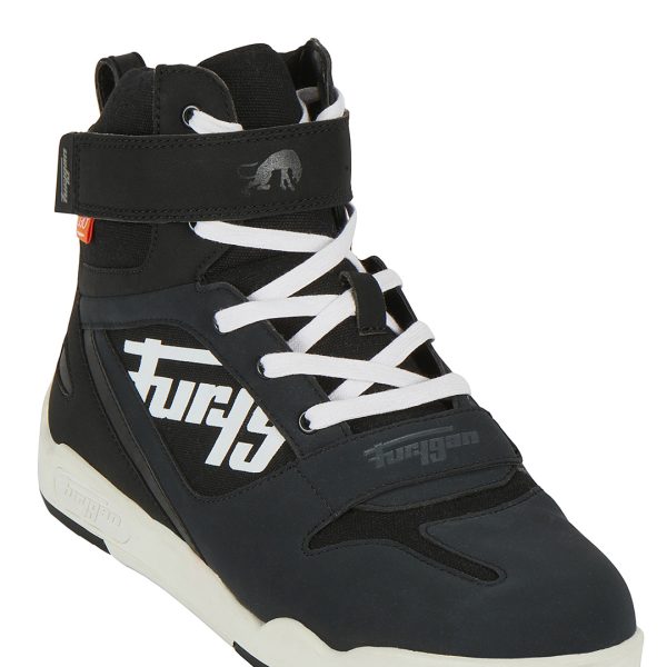 Ghete MOTO GET DOWN, Furygan Negru alb