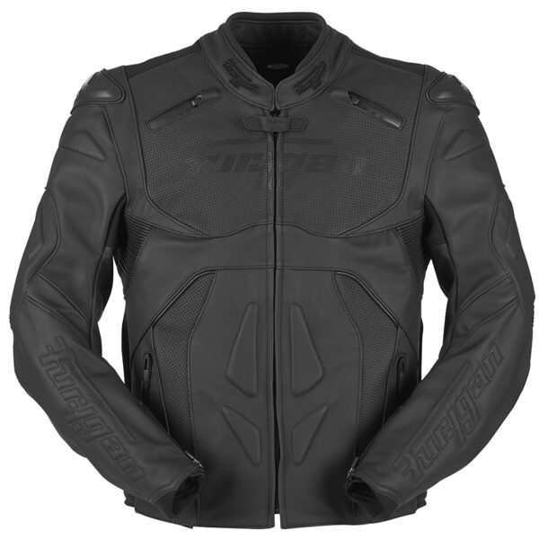 Geaca de piele GHOST, barbat, Furygan Negru