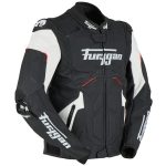 Geaca de piele RAPTOR EVO 2 Negru alb rosu