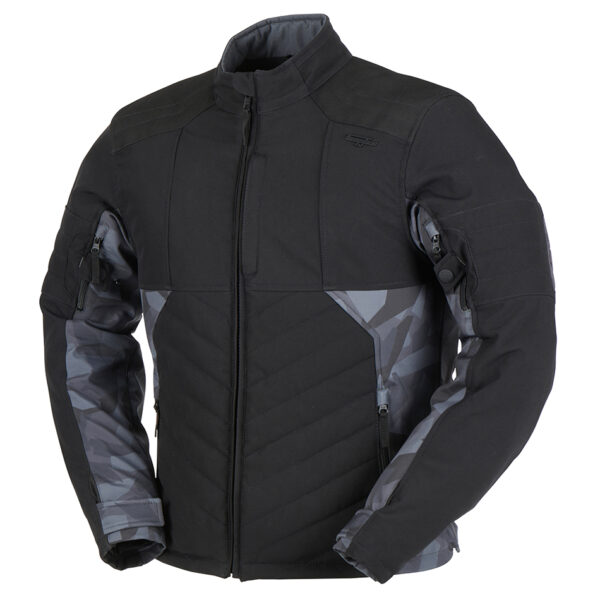 Geaca barbat ICETRACK negru-camuflaj