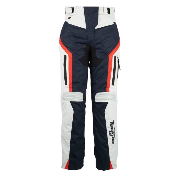 Pantaloni Moto dama, APALACHES LADY, Furygan albastru crem rosu