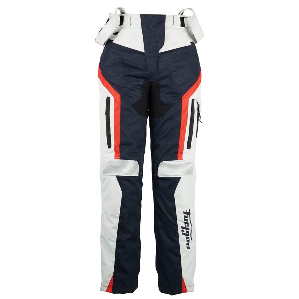 Pantaloni Moto dama, APALACHES LADY, Furygan albastru crem rosu