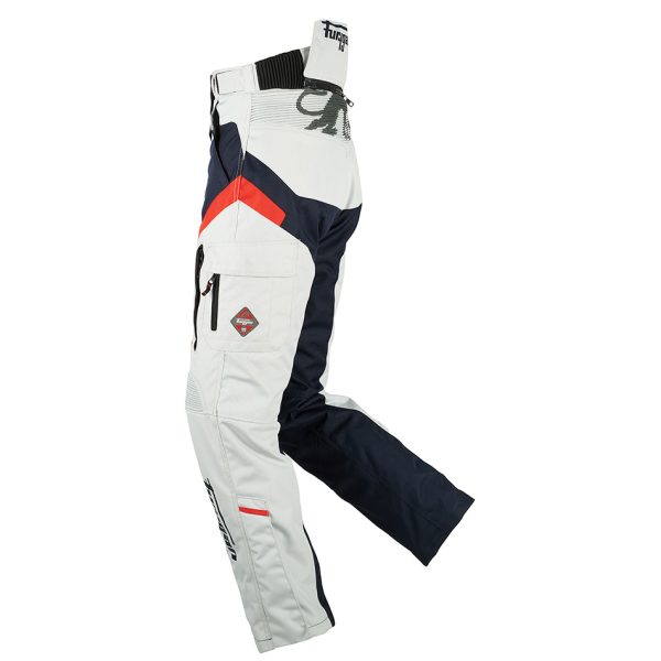 Pantaloni Moto dama, APALACHES LADY, Furygan albastru crem rosu