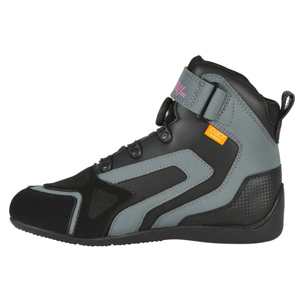 Ghete moto dama, V4 EASY LADY D3O, Furygan negru-roz