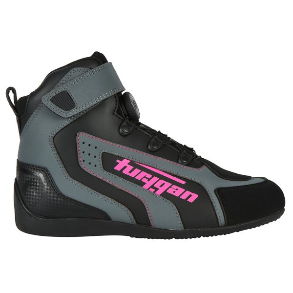 Ghete moto dama, V4 EASY LADY D3O, Furygan negru-roz