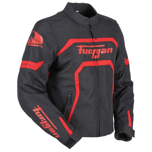 Geaca moto dama, MYSTIC EVO, Furygan Negru-rosu