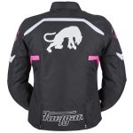 Geaca moto dama, MYSTIC EVO, Furygan negru alb roz