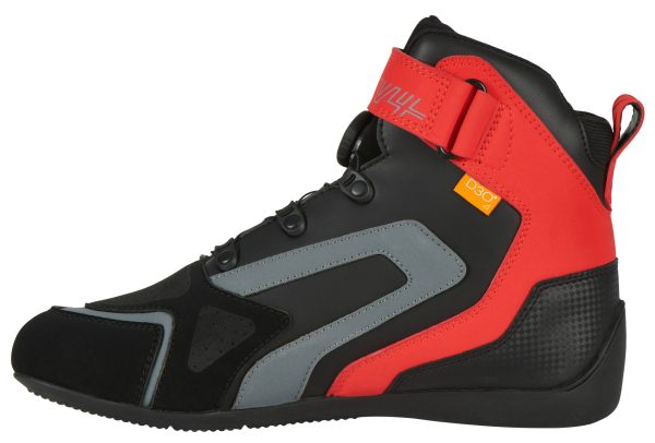 Ghete moto dama, V4 EASY LADY D3O, Furygan Negru-rosu