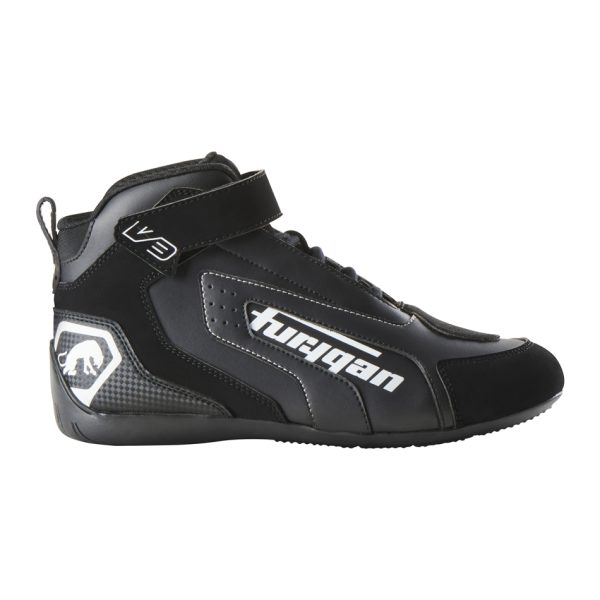Pantofi moto de barbati V3 Black-white
