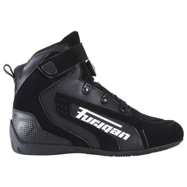 Pantofi moto de barbati V4 EASY D3O Black-white