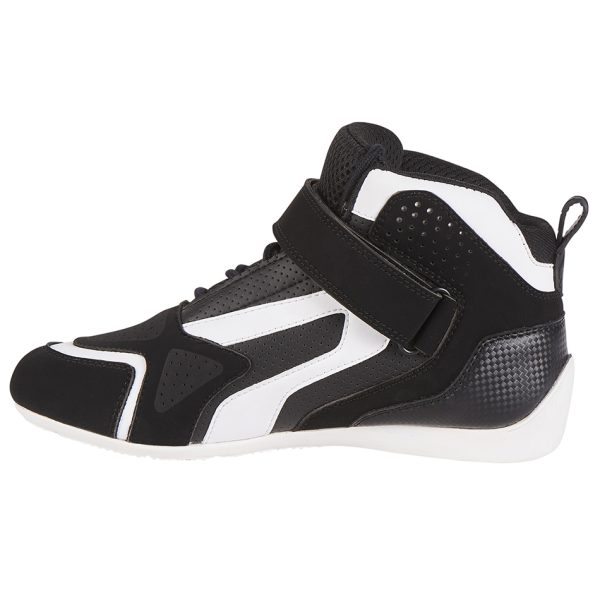 Pantofi moto de barbati V4 VENTED Black-white