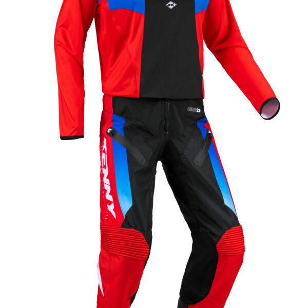 Kenny - Pantaloni TITANIUM RED BLACK