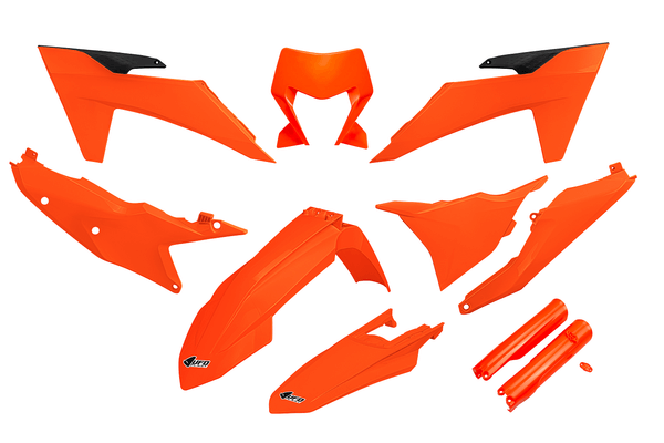 Kit Plastice KTM TBI 2T/4T 2023-24 UFO portocaliu fluo