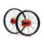 Set roti enduro KTM/Husqvarna 21"x1.60 ax 22mm / 18"x2.15 ax 20mm blue hub Enduro Expert SRE2118BLEE