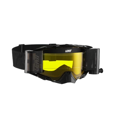 LEATT GOGGLE VELOCITY 6.5 ROLL-OFF BLACK/GREY YELLOW 70%