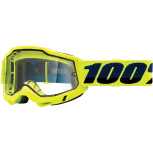 Ochelari - 100% ACCURI 2 Enduro Moto Goggle Fluo Yellow – Clear Dual Lens