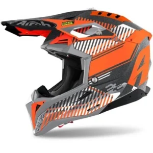 Casca - AIROH AIROH AVIATOR 3  WAVE ORANGE CHROME 2021