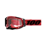 Ochelari - 100% OCHELARI 100% RACECRAFT 2 GOGGLE RED CLEAR LENS