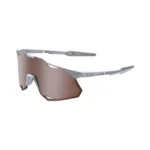 Ochelari 100% HYPERCRAFT XS - Matte Stone Grey - HiPER Crimson Silver Mirror Lens
