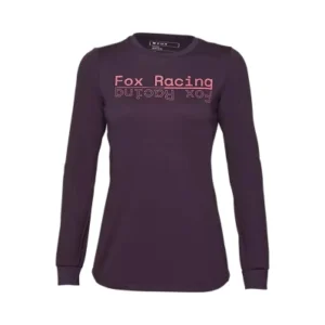 Tricou - FOX W RANGER DR MD LS JERSEY [DRK PUR]