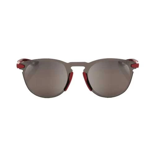 Ochelari 100% LEGERE ROUND - Soft Tact Crimson - HiPER Silver Mirror Lens