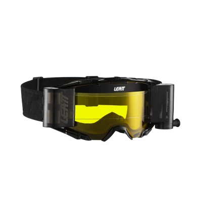 LEATT GOGGLE VELOCITY 6.5 ROLL-OFF BLACK/GREY YELLOW 70%