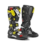 SIDI Cizme Moto Crossfire 3 White-Black-Yellow Fluo