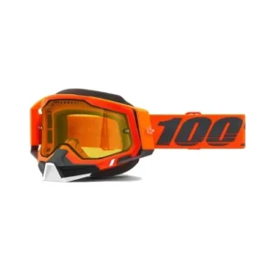 Ochelari - 100% OCHELARI 100% ACCURI 2 Snowmobile Neon Orange – Yellow Vented Dual Lens