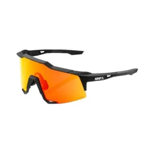 Ochelari 100% SPEEDCRAFT - Soft Tact Black - HiPER Red Multilayer Mirror Lens