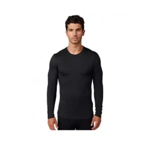 Tricou - FOX MTB TECBASE FIRE LS SHIRT [BLK]
