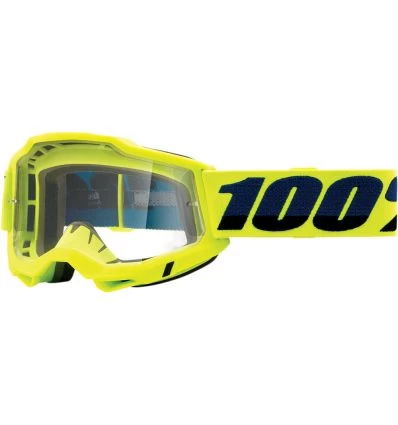 Ochelari - 100% ACCURI 2 OTG Goggle Fluo/Yellow – Clear Lens