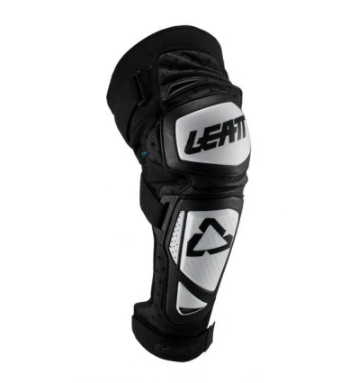 Genunchiera - LEATT KNEE & SHIN GUARD EXT WHITE/BLACK