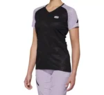 100% AIRMATIC Women?s Short Sleeve Jersey Black/Lavender
