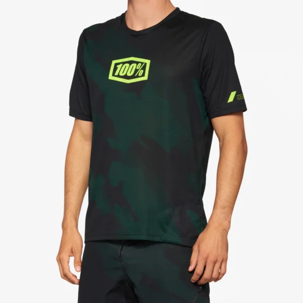 100% AIRMATIC LE Short Sleeve Jersey Black Camo
