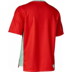 FOX YTH DEFEND SS JERSEY [FLO RED]