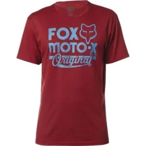 FOX SCRIPTED SS TEA HEATHER RED