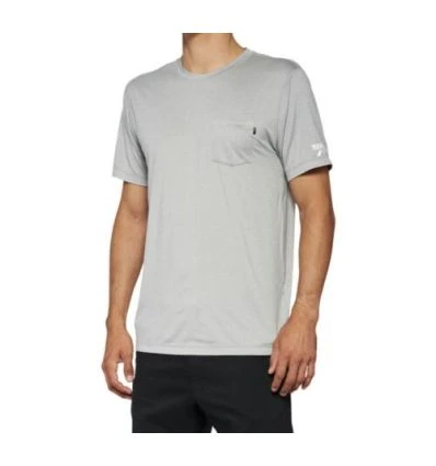 100% MISSION Athletic Short Sleeve Tee Heather Grey
