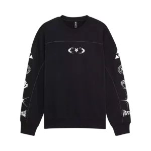 IMAGE COSMO OVERSIZED FLEECE CREW [BLK]