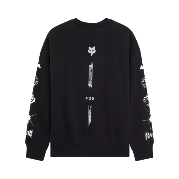 IMAGE COSMO OVERSIZED FLEECE CREW [BLK]
