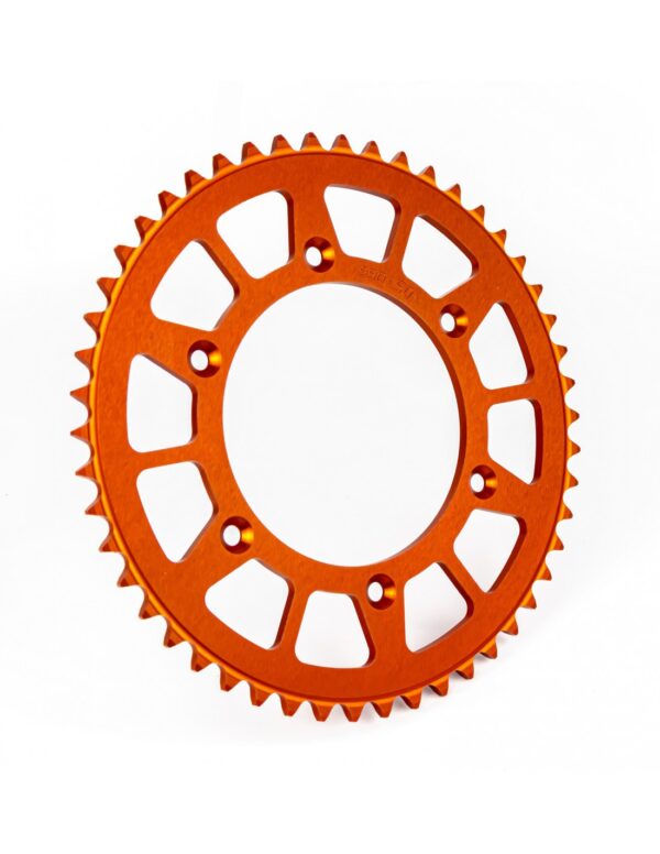 Pinion spate KTM / Husqvarna / Husaberg '90-'24 Aluminiu RACING orange (51 dinti) JTR897.51 Enduro Expert 89751ROEE