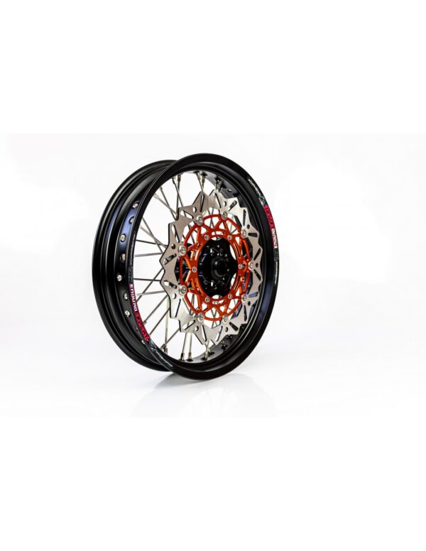 Set roti Supermoto KTM/Husqvarna 17"x3.50 ax 22mm/17"x5.00 ax 20mm black hub Enduro Expert SRS1717BKEE