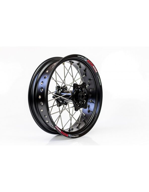 Set roti Supermoto KTM/Husqvarna 17"x3.50 ax 22mm/17"x5.00 ax 20mm black hub Enduro Expert SRS1717BKEE