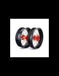 Set roti Supermoto KTM/Husqvarna 17"x3.50 ax 22mm/17"x5.00 ax 20mm orange hub Enduro Expert SRS1717OREE