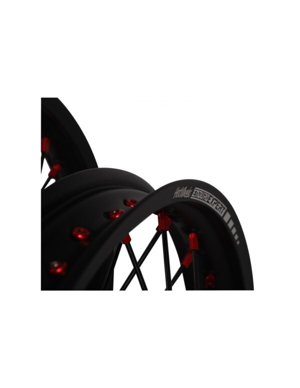 Set roti enduro Gas Gas EC 250/300 '21-'23 21"x1.60 ax 22mm/ 18"x2.15 ax 20mm red hub Enduro Expert SRE2118RDEE