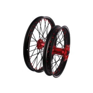 Set roti enduro Gas Gas EC 250/300 '21-'23 21"x1.60 ax 22mm/ 18"x2.15 ax 20mm red hub Enduro Expert SRE2118RDEE