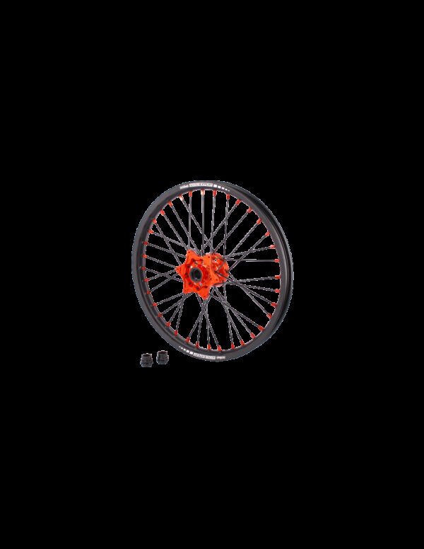 Set roti enduro KTM/Husqvarna 21"x1.60 ax 22mm / 18"x2.15 ax 20mm orange hub Enduro Expert SRE2118OREE