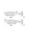 Placute frana fata Beta RR 250/300 '13-'25/Xtrainer 300 '15-'25 heat shield sinterizate Enduro Expert 2525365000EE