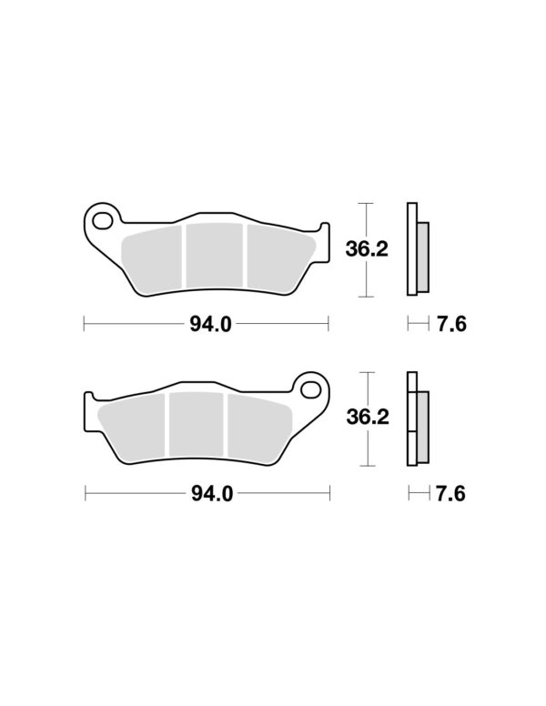 Placute frana fata KTM SX/EXC '92-'25 sinterizate (77713030000/ 77013020000/ 50313030200/ 50313030100) Enduro Expert EE02425